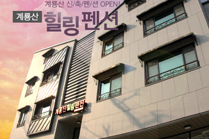 힐링펜션의 외부전경